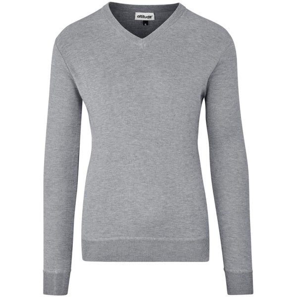 Mens Long Sleeve Peru V-Neck Jersey - Grey