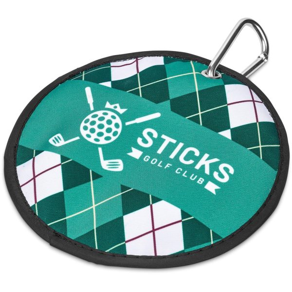 Pre-Printed Sample Hoppla Eagle Polyester Golf Ball Cleaner