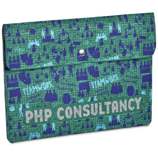 Pre-Printed Sample Hoppla Revo RPET Felt Document Holder