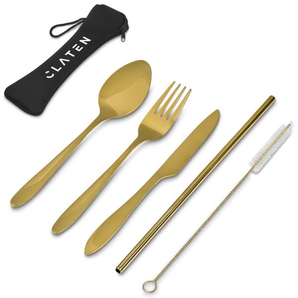 Serendipio Golden Cutlery Set